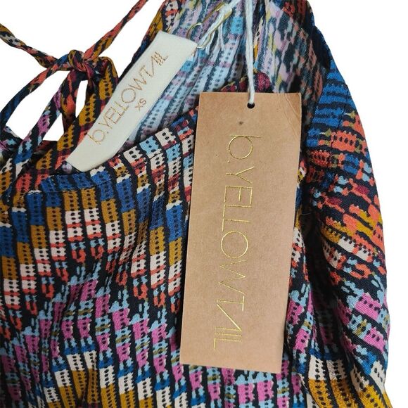 B.Yellowtail Size XS Peyote Stitch Mini Dress Tank Boho Chevron Aztec Print - Picture 9 of 11